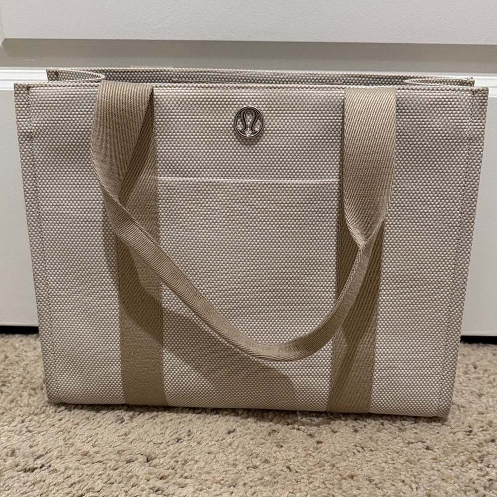 Lululemon Light Tan Tote Bag